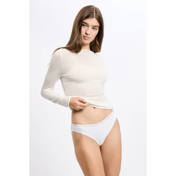 T-shirt thermique col bateau avec cachemire