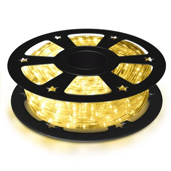 Tube Lumineux LED 30m Cordon Lumineux de 1080 Ampoules Beige 230V Longévité Jusqu'à 15000h pour Intérieur Extérieur