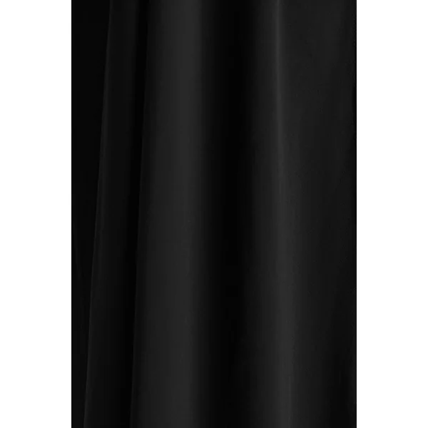 Unpredictable | Robe longue noire à encolure haute avec détail cape au dos