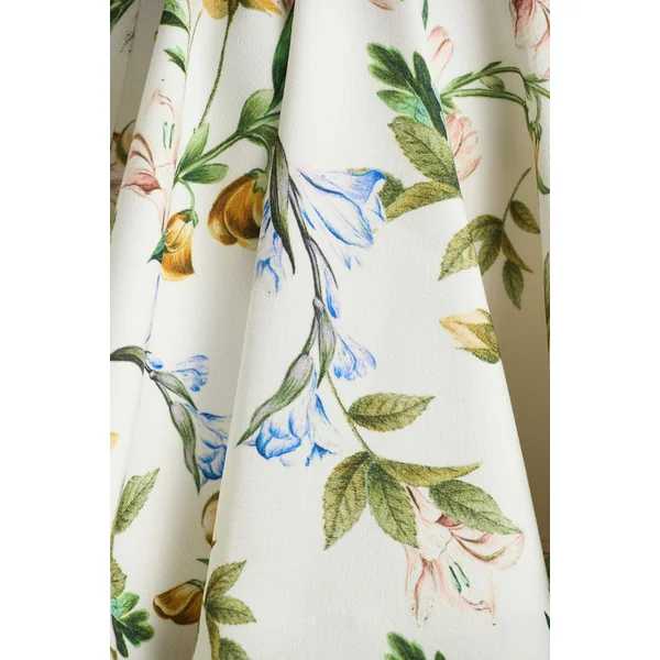 Valerian | Mini-robe bandeau à imprimé floral citron avec ourlet volanté