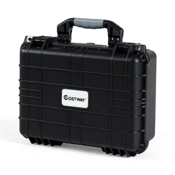 Valise Etanche pour Appareil Photo Professionnel et 3 Inserts en Mousse avec Poignée Ergonomique 41x33x17,5cm Noir