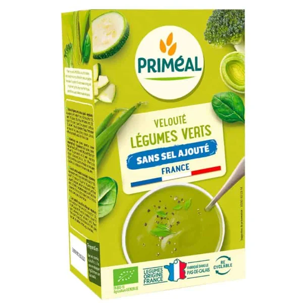 Velouté légumes verts sans sel Priméal 1L