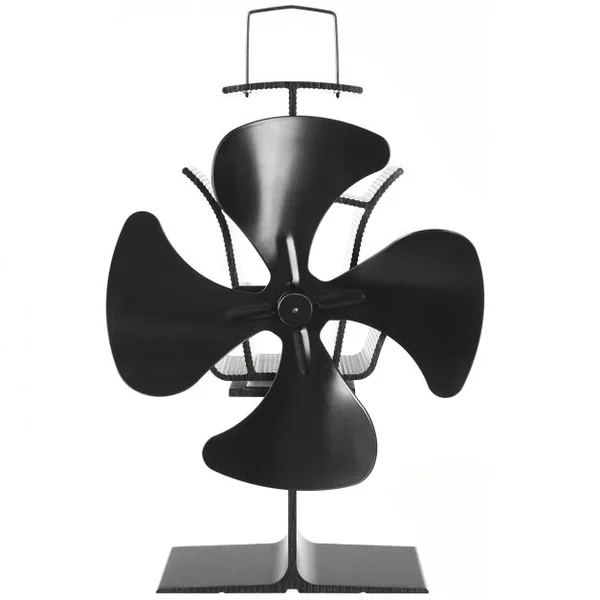 Ventilateur pour Poêle 4 pales Silencieux Éco Ventilateur chaleur pour poêles à bois et cheminées.