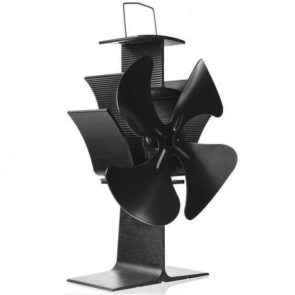 Ventilateur pour Poêle 4 pales Silencieux Éco Ventilateur chaleur pour poêles à bois et cheminées.