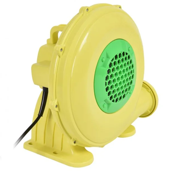 Ventilateur Électrique pour Château Gonflable Barbecue Piscine avec Moteur 350 W 220-240V 50Hz Jaune