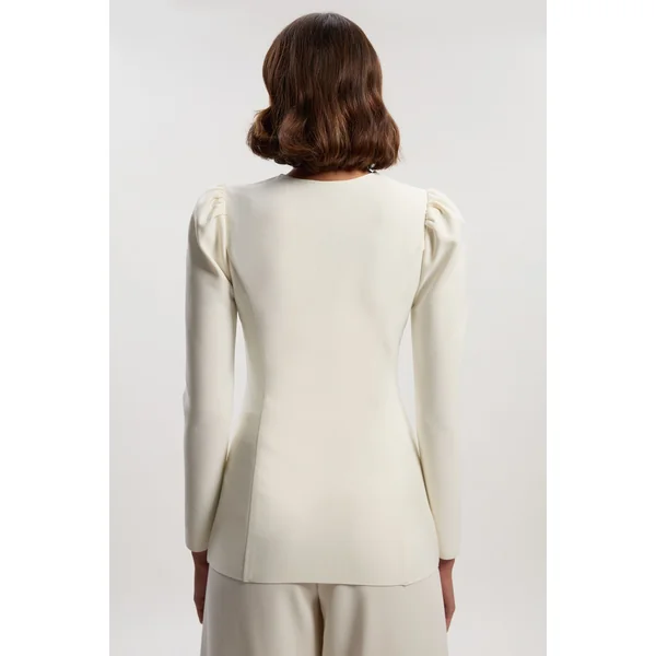Veste Ajustée à Fermeture Éclair Intégrale