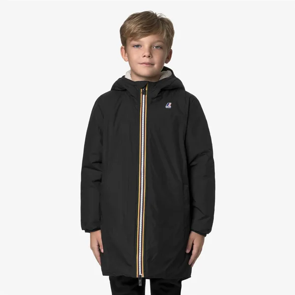 Veste longue fourrée Eiffel Orsetto 3.0 noire mixte K-Way - Soins Bébé Naturels & Produits Maman Après Naissance
