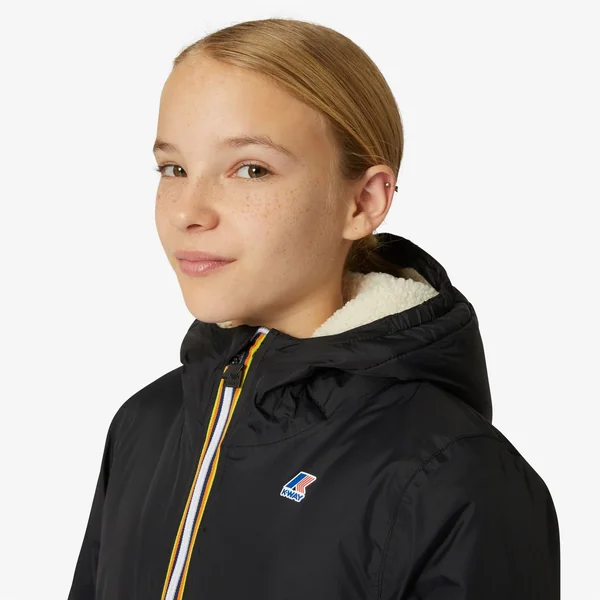 Veste longue fourrée Eiffel Orsetto 3.0 noire mixte K-Way - Soins Bébé Naturels & Produits Maman Après Naissance