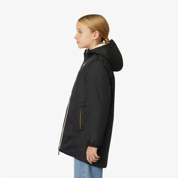 Veste longue fourrée Eiffel Orsetto 3.0 noire mixte K-Way - Soins Bébé Naturels & Produits Maman Après Naissance