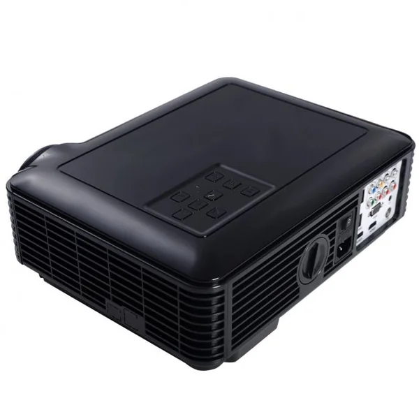 Vidéoprojecteur HD Projecteur LED Supporte 1080P 2600 Lumens Contraste 1000:1 Soutien AV Audio VGA USB HDMI Multimédia