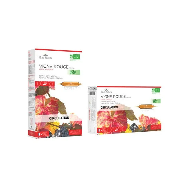 Vigne rouge ampoule 20x15ml
