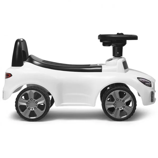 Voiture à Pousser Porteur Voiture avec Musique et Klaxon pour Bébé de 19 à 36 Mois Blanc