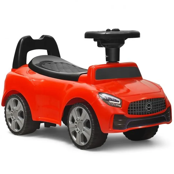 Voiture à Pousser Porteur Voiture avec Musique et Klaxon pour Bébé de 19 à 36 Mois Rouge