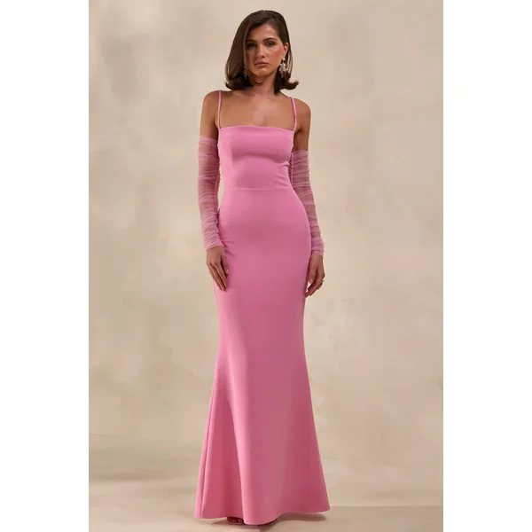 Zavira | Manches longues en mesh rose